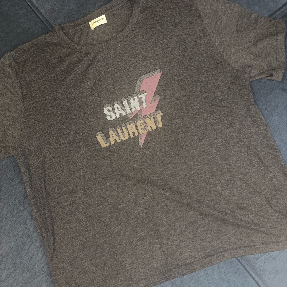 Saint Laurent Heidi Slimane Lightning Bolt Tee